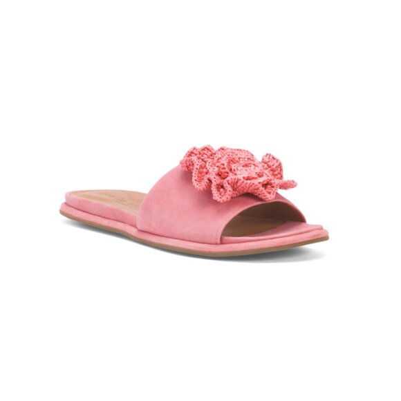 GENTLE SOULS Poppy Leather Lucy Flat Sandals - Picture 1 of 2